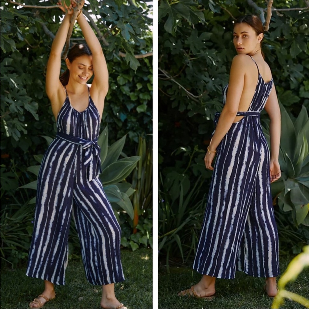 Anthropologie The Mason Tie-Front Jumpsuit
